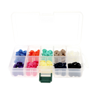 "FINGER SNAP" BUTTON 13mm 1/2"-BOX OF 80 assorted