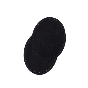 Suede iron on oval repair patches