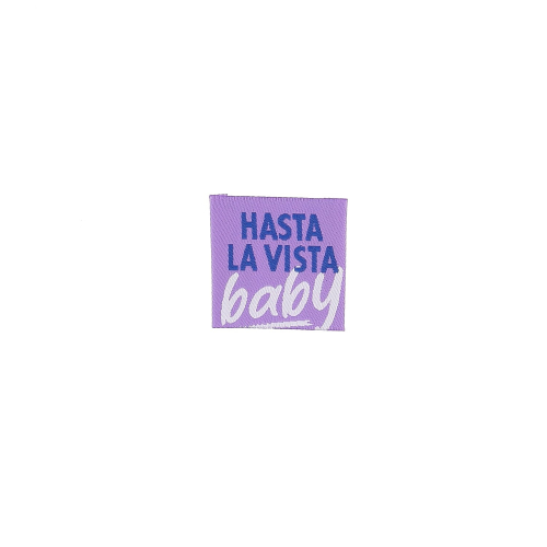 ETIQUETTE A COUDRE "HASTA LA VISTA" - VRAC