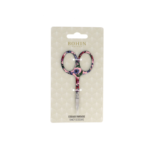 Fancy embroidery scissors - Blossom collection - Pink - Blister x1